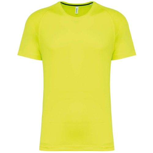 Proact férfi környakas rövid ujjú sportpóló PA4012, Fluorescent Yellow-2XL