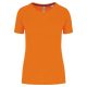 Proact rövid ujjú környakas Női sportpóló PA4013, Fluorescent Orange-XL