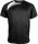 Proact unisex rövid ujjú kereknyakú sportpóló színes panelekkel PA436, Black/White/Storm Grey-XL