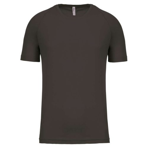 Proact férfi környakas raglános rövid ujjú sportpóló PA438, Dark Grey-3XL