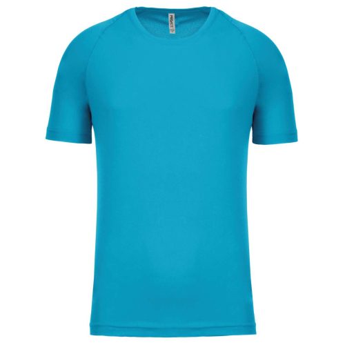 Proact férfi környakas raglános rövid ujjú sportpóló PA438, Light Turquoise-2XL