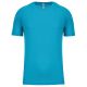 Proact férfi környakas raglános rövid ujjú sportpóló PA438, Light Turquoise-2XL