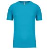 Proact férfi környakas raglános rövid ujjú sportpóló PA438, Light Turquoise-3XL