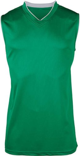 Proact férfi V-nyakú ujjatlan kosárlabda mez PA459, Dark Kelly Green-2XL