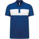 Proact rövid ujjú galléros unisex sprtpóló kontrasztos betéttel PA493, Sporty Royal Blue/White-S