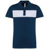 Proact rövid ujjú galléros gyerek sprtpóló kontrasztos betéttel PA494, Sporty Navy/White-4/6