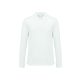 Proact unisex hosszú ujjú galléros sprtpóló PA495, White-3XL