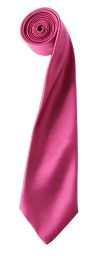 Premier szatén 144 cm-es férfi nyakkendő PR750, Hot Pink