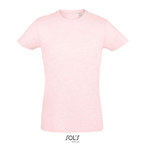 SOL'S REGENT FIT környakas testhez álló férfi póló SO00553, Heather Pink-XS