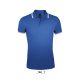 SOL'S PASADENA férfi galléros póló kontrasztos csíkokkal SO00577, Royal Blue/White-2XL