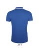 SOL'S PASADENA férfi galléros póló kontrasztos csíkokkal SO00577, Royal Blue/White-2XL