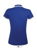 SOL'S PASADENA Női galléros póló kontrasztos csíkokkal SO00578, Royal Blue/White-2XL