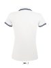 SOL'S PASADENA Női galléros póló kontrasztos csíkokkal SO00578, White/Navy-2XL