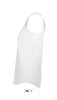 SOL'S Női ujjatlan sporthátú trikó SO00579, White-XS