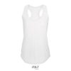SOL'S Női ujjatlan sporthátú trikó SO00579, White-XS