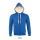 SOL'S cipzáras kapucnis pulóver, sherpa béléssel SO00584, Royal Blue-S