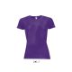 SOL'S raglános Női rövid ujjú sport póló SO01159, Dark Purple-2XL