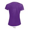 SOL'S raglános Női rövid ujjú sport póló SO01159, Dark Purple-M