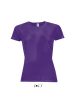 SOL'S raglános Női rövid ujjú sport póló SO01159, Dark Purple-XL