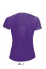 SOL'S raglános Női rövid ujjú sport póló SO01159, Dark Purple-XL