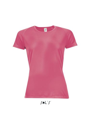 SOL'S raglános Női rövid ujjú sport póló SO01159, Neon Coral-2XL