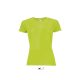 SOL'S raglános Női rövid ujjú sport póló SO01159, Neon Green-S