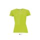 SOL'S raglános Női rövid ujjú sport póló SO01159, Neon Green-XL
