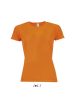 SOL'S raglános Női rövid ujjú sport póló SO01159, Neon Orange-2XL