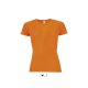 SOL'S raglános Női rövid ujjú sport póló SO01159, Neon Orange-2XL