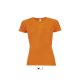 SOL'S raglános Női rövid ujjú sport póló SO01159, Neon Orange-XL
