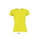 SOL'S raglános Női rövid ujjú sport póló SO01159, Neon Yellow-M