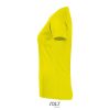 SOL'S raglános Női rövid ujjú sport póló SO01159, Neon Yellow-M