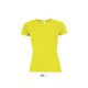 SOL'S raglános Női rövid ujjú sport póló SO01159, Neon Yellow-XL