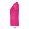 SOL'S raglános Női rövid ujjú sport póló SO01159, Neon Pink 2-L