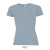 SOL'S raglános Női rövid ujjú sport póló SO01159, Pure Grey-2XL