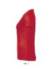 SOL'S raglános Női rövid ujjú sport póló SO01159, Red-2XL