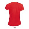 SOL'S raglános Női rövid ujjú sport póló SO01159, Red-XS