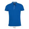 SOL'S férfi rövid ujjú galléros sport póló SO01180, Royal Blue-2XL