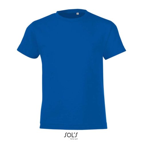 SOL'S REGENT FIT gyerek rövid ujjú kereknyakú póló SO01183, Royal Blue-12A