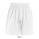 SOL'S férfi sport rövidnadrág SO01221, White-L