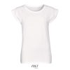 SOL'S MELBA kereknyakú Női pamut póló SO01406, White-L