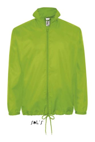 SOL'S széldzseki, gallérba rejtett kapucnival SO01618, Lime-2XL