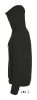 SOL'S unisex cipzáras kapucnis pulóver SO01714, Black-3XL