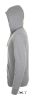 SOL'S unisex cipzáras kapucnis pulóver SO01714, Grey Melange-XL