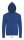 SOL'S unisex cipzáras kapucnis pulóver SO01714, Royal Blue-M