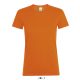 SOL'S REGENT Női kereknyakú rövid ujjú pamut póló SO01825, Orange-XL