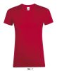 SOL'S REGENT Női kereknyakú rövid ujjú pamut póló SO01825, Red-XL