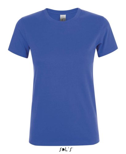SOL'S REGENT Női kereknyakú rövid ujjú pamut póló SO01825, Royal Blue-XL