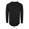 SOL'S hosszú ujjú férfi sport póló SO02071, Black-2XL