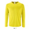 SOL'S hosszú ujjú férfi sport póló SO02071, Neon Yellow-S